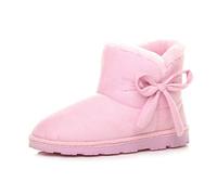 AJVANI flat pull on cosy fur lined ankle boots booties slippers size 7 40