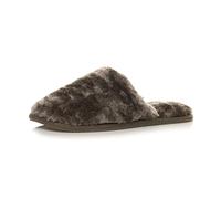 AJVANI flat winter cosy fluffy fur lined mule slippers size 3 36