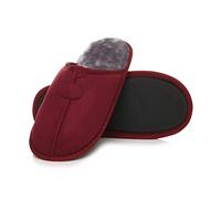 AJVANI flat winter fur lined memory foam mules slippers house shoes size 10 44