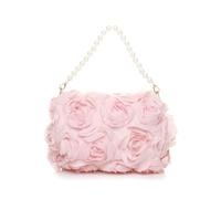 AJVANI Flower rose ruffle wedding evening clutch bag