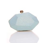 Ajvani Geometric Glitter Party Clutch Shoulder Handbag Bag In Green Green