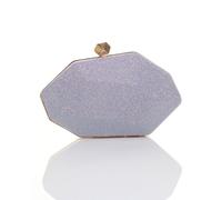 Ajvani Geometric Glitter Party Clutch Shoulder Handbag Bag In Lilac Lilac