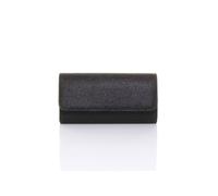 Ajvani Glitter Sparkly Evening Party Clutch Bag In Black Black