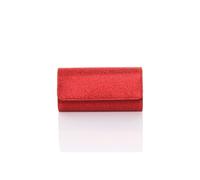 Ajvani Glitter Sparkly Evening Party Clutch Bag In Red Red