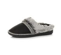 AJVANI grip sole comfort winter faux fur lined mules slippers scuffs size 6 39