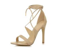 AJVANI high heel barely there strappy lace tie up sandals shoes size 3 36