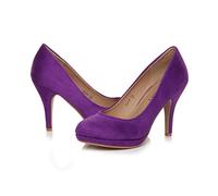 AJVANI high mid Heel Smart Work Evening Party Platform Court Shoes Pumps Size 5 38