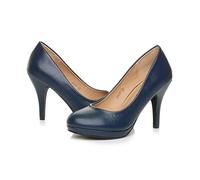 AJVANI high mid Heel Smart Work Evening Party Platform Court Shoes Pumps Size 5 38