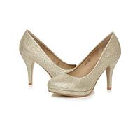 AJVANI high mid Heel Smart Work Evening Party Platform Court Shoes Pumps Size 5 38