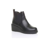 Ajvani High Wedge Heel Ankle Chelsea Boots In Black Black 3