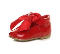 AJVANI Infants Ribbon Bow Scalloped Bridesmaid Party Mary Jane Shoes Size 4 20