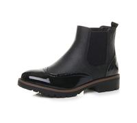 AJVANI low block heel slip on brogue chelsea ankle boots size 6 39