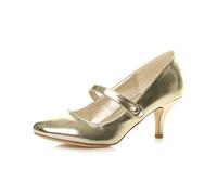 AJVANI Low Medium Heel Mary Jane Strap Party Evening Court Shoes Size 5 38