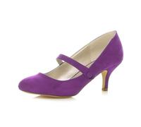 AJVANI Low mid Heel Mary Jane Strap Work Party Court Shoes Size 7 40