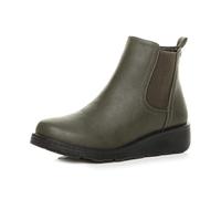 AJVANI low wedge heel zip stretch comfort chelsea boots size 5 38