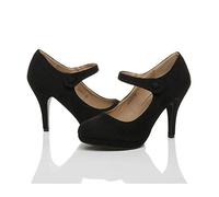 AJVANI Medium high Heel Mary Jane Strap Party Evening smart Work Court Shoes Size 8 41