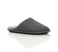 AJVANI Men's Faux Fur Mules Slippers in Grey | Size: 8 AJVANI Grey 8