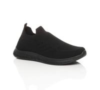 AJVANI Men's Flat Heel Slip On Sock Trainers in Black | Size: 8 AJVANI Black 8