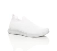 AJVANI Men's Flat Heel Slip On Sock Trainers in White | Size: 8 AJVANI White 8