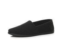 AJVANI Mens Teens Comfort Espadrilles Casual Beach Summer Canvas Shoes Size 7 41 Black