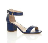 AJVANI mid heel peep toe buckle ankle strap party strappy sandal size 8 41