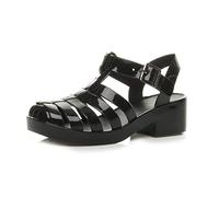 AJVANI mid block heel gladiator jelly 90's retro sandals size 10 30