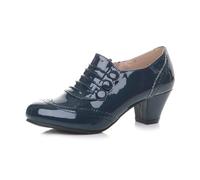 AJVANI mid heel buttons zip brogue ankle shoe boots booties size 8 41