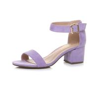 AJVANI mid heel peep toe buckle ankle strap party strappy sandal size 8 41