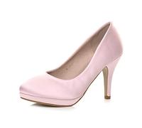 AJVANI Mid high Heel Platform Work Evening Court Shoes Pumps Size 5 38