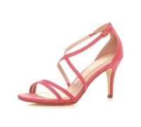 AJVANI mid high heel strappy crossover wedding sandals shoes size 4 37