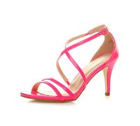 AJVANI mid high heel strappy crossover wedding sandals shoes size 5 38