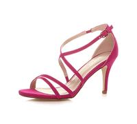 AJVANI mid high heel strappy crossover wedding sandals shoes size 8 41