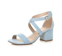 AJVANI mid low block heel cross straps party strappy sandals size 6 39