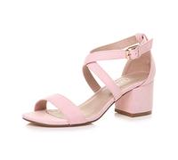 AJVANI mid low block heel cross straps party strappy sandals size 8 41