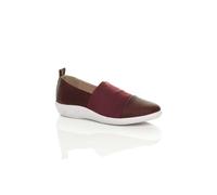 Ajvani Padded Comfort Casual Shoes In Burgundy Burgundy