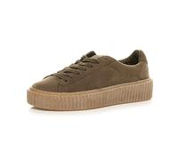 AJVANI Platform Flatform Wedge lace up Trainers Creepers Shoes Size 3 36