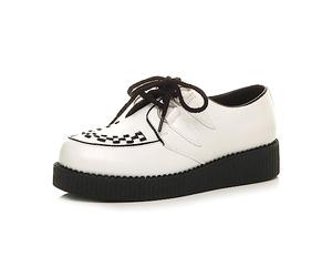 AJVANI Platform lace up Goth Brothel Creepers Beetle Crushers Shoes Size 12 46