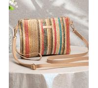 Ajvani Shoulder Cross Body Straw Holiday Clutch Bag Multi