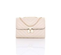 Ajvani Shoulder Handheld Cross Body Clutch Quilted Bag In Beige Beige
