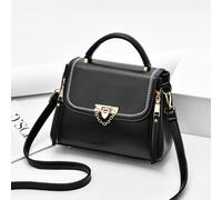 Ajvani Shoulder Handheld Top Handle Cross Body Clutch Bag In Black Black