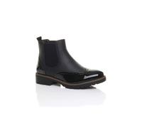 Ajvani Slip On Brogue Chelsea Ankle Boots In Black Black