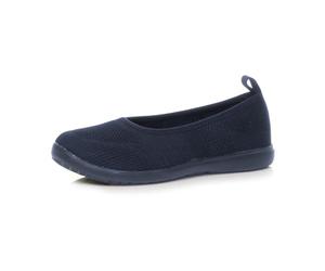 AJVANI Slip on Lightweight Memory Foam Flats Pumps Trainers Size 3 36 Navy Blue