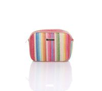 Ajvani Stripy Woven Beach Crossbody Bag Multi