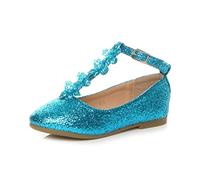 AJVANI T-BAR Glitter Wedding Bridesmaid Shoes Ballerinas Size 34