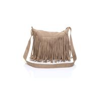 Ajvani Tassel Western Fringed Shoulder Bag In Beige Beige