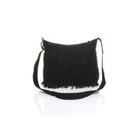 Ajvani Tassel Western Fringed Shoulder Bag In Black Black