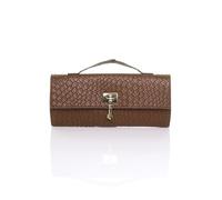 AJVANI Top Handle Party Woven Weave Clutch Bag