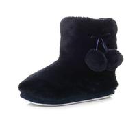 AJVANI winter slipper pom pom faux fur lined knitted ankle boots size 7 40
