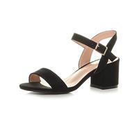 AJVANI Womenlow block heel peep toe ankle strap strappy party sandals size 3 36