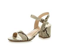 AJVANI Womenlow block heel peep toe ankle strap strappy party sandals size 6 39